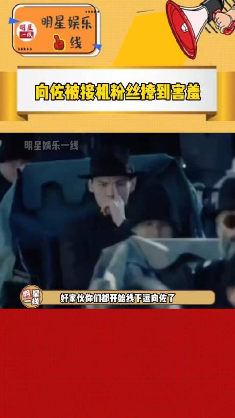 好家伙！向佐现身机场被接机粉丝撩到害羞！