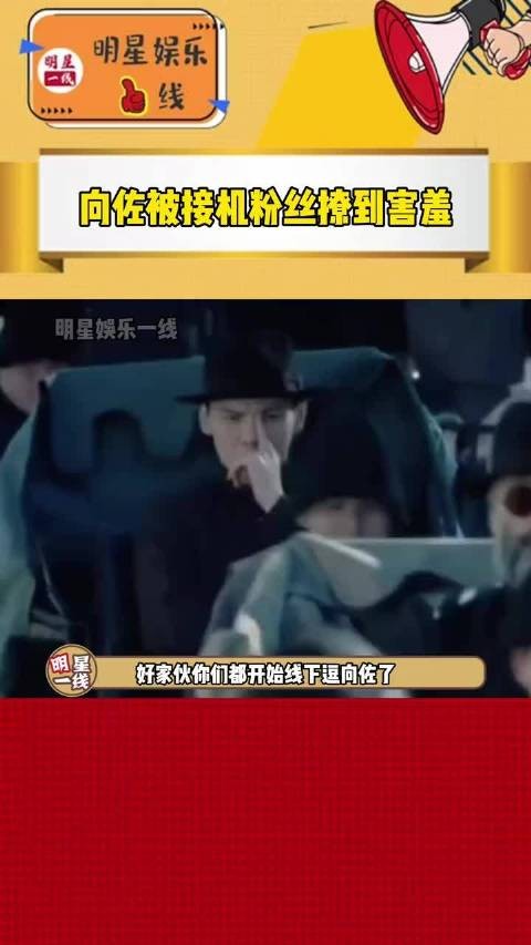 好家伙！向佐 现身机场被接机粉丝撩到害羞！