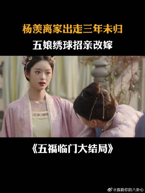 杨羡郦家出走三年未归,五娘绣球招亲改嫁