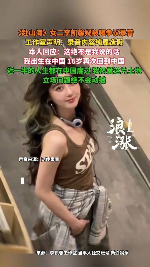 李凯馨致歉否认网传录音