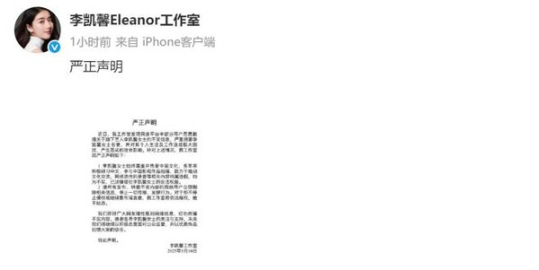 《赴山海》被官媒除名之后，李凯馨方否认辱华言论，录音纯属造假