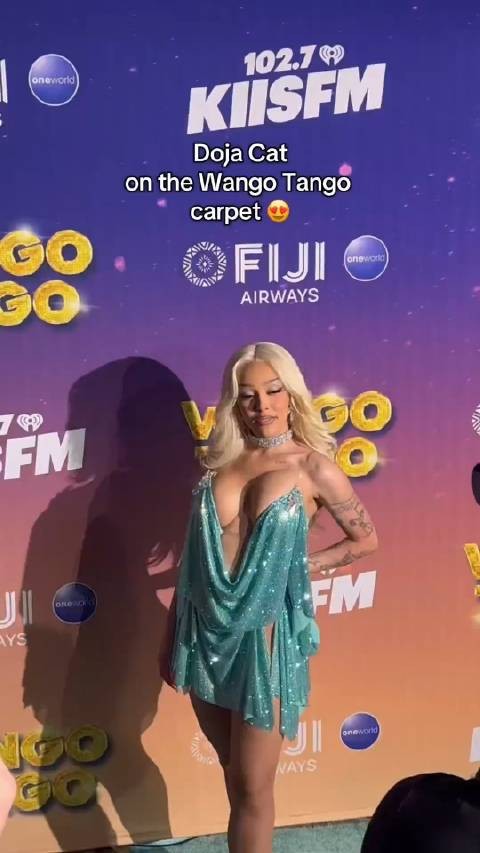 Doja Cat 最新音乐节造型(跟韩团合照画风超反差)