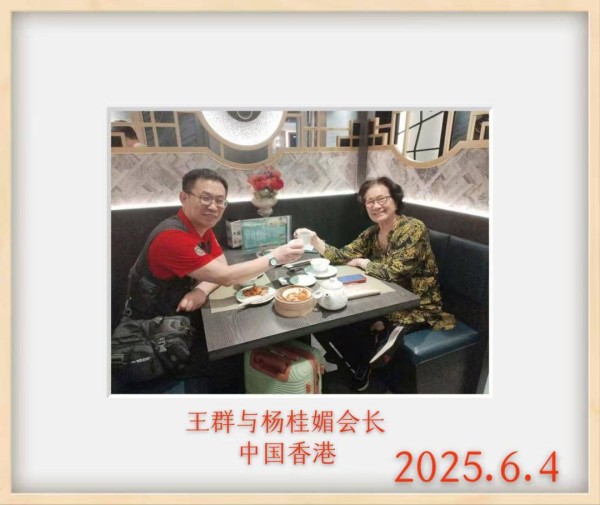 共工新闻王群于港专访香港中华嫘祖文化促进会杨桂媚会长