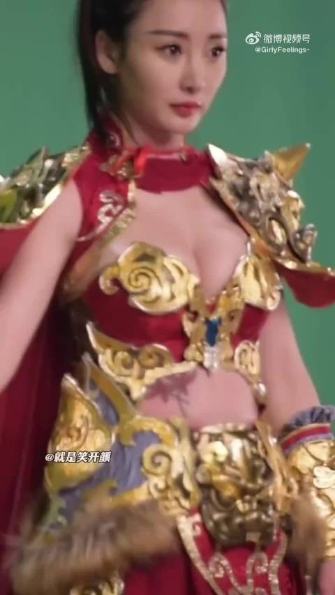 柳岩古装拍摄 身材也太好了