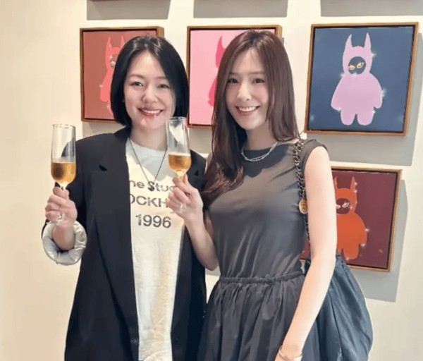 网友分享跟小S合影，笑容灿烂举杯庆祝女儿画展，评论区直接翻车