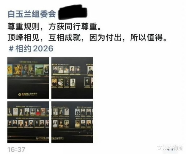 白玉兰组委会疑似回应刘亦菲没去：尊重规则，粉丝：别蹭！