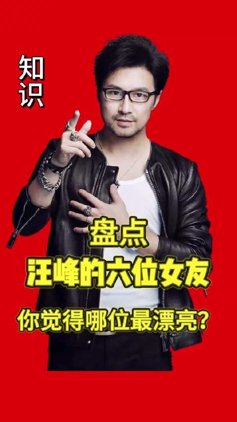 汪峰的六位女朋友你觉得那位最漂亮？