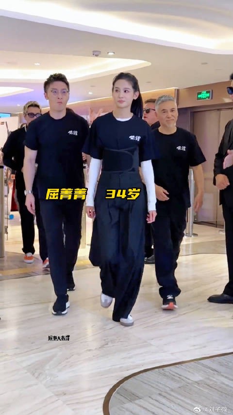 屈菁菁亮相电影保镖首映礼,新生代女打星实力演绎巾帼不让须眉