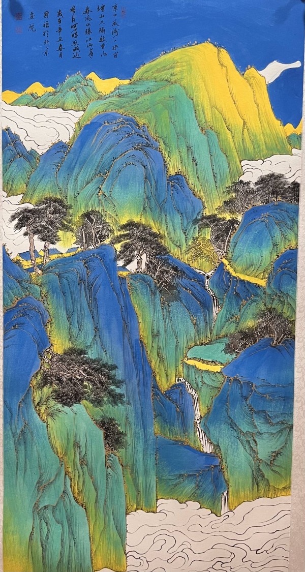 当传统遇见创新：张国强金碧山水为何成艺术市场“流量担当”？