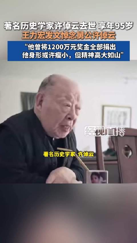 王力宏悼念许倬云