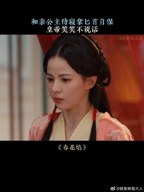 和亲公主侍寝拿匕首自保,皇帝笑笑不说话