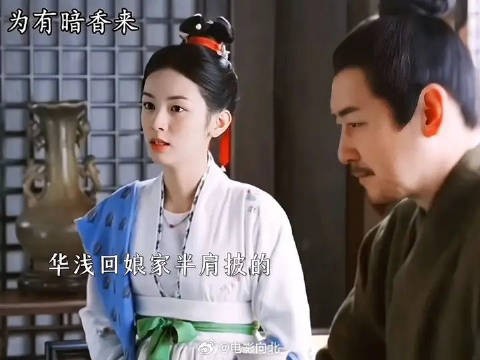 就只有华浅的披帛半肩半臂披着,其他人都是绕着双臂间