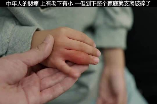 中年人的悲痛 上有老下有小,只有我援四方,四方无援