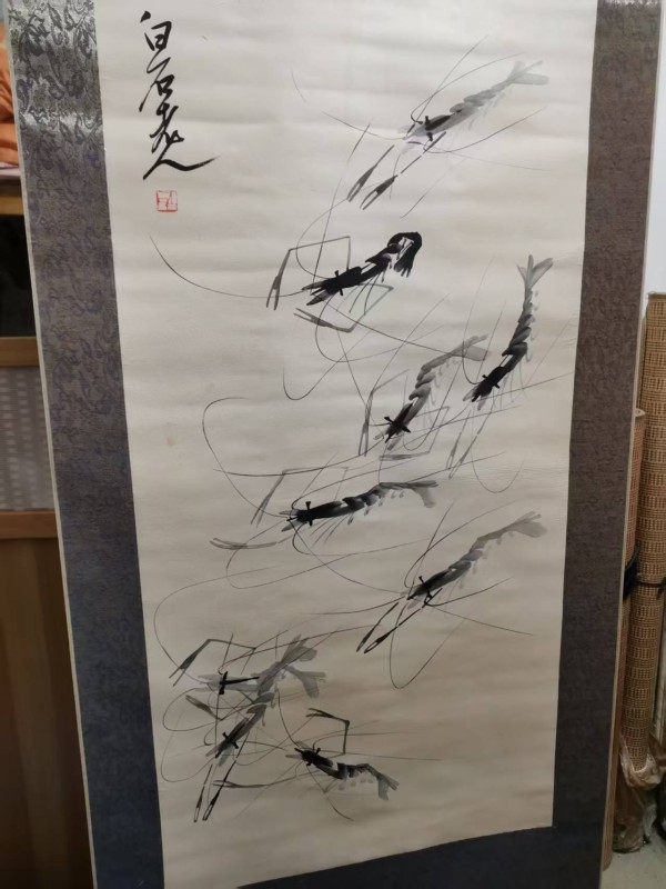 齐白石《虾趣图》：水墨世界里的灵动生机