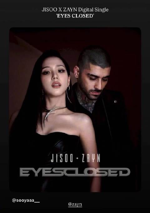 金智秀zayn合作单曲《EYES CLOSED》试听，大事很妙的样子