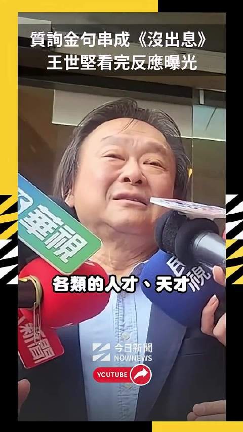 王世坚回应大陆网友为其编写歌曲《没出息》