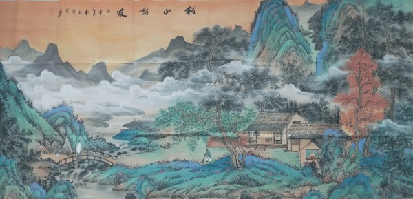 《松山访友图》——唐寅山水清音与人文情怀