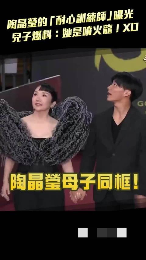 陶晶莹金钟奖母子同框，这孩子一看就是亲生的，又黑又矮