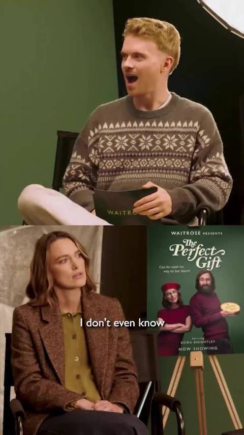 凯拉奈特莉与Joe Wilkinson为Waitrose拍摄圣诞广告