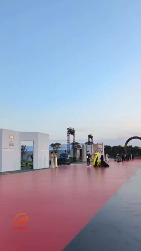 关晓彤陈都灵同走红毯 好美!