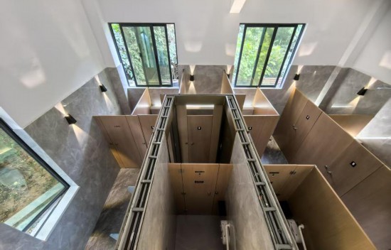 深圳小南山公园的“潮汐公厕”。新华社记者梁旭摄