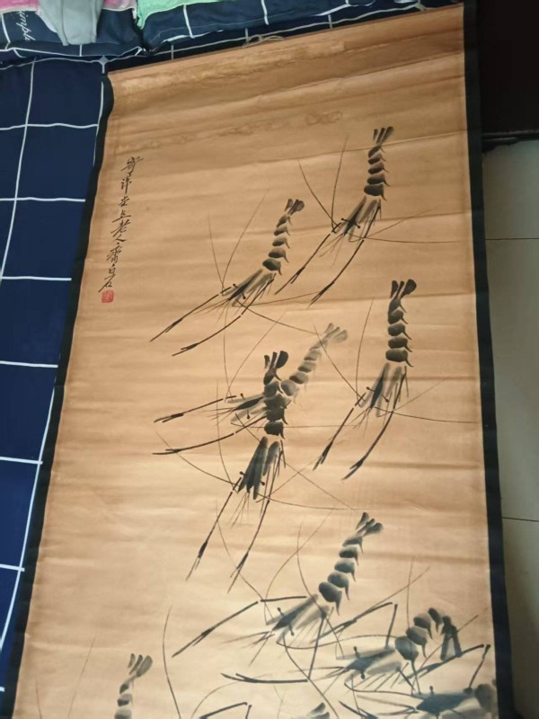 齐白石《虾趣图》：水墨灵韵与生命诗篇