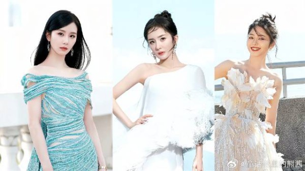 尖叫之夜众女星亮相红毯：杨幂红毯体态美爆，刘诗诗站在那就好仙