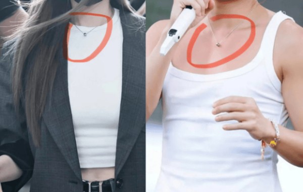 此前，有网友扒出二人戴同款项链，引发恋情猜测。