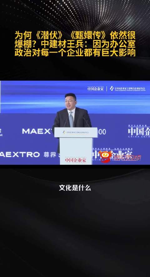 为何《潜伏》《甄嬛传》依然很爆棚?王兵:因为办公室政治对每一个企业都有巨大影响