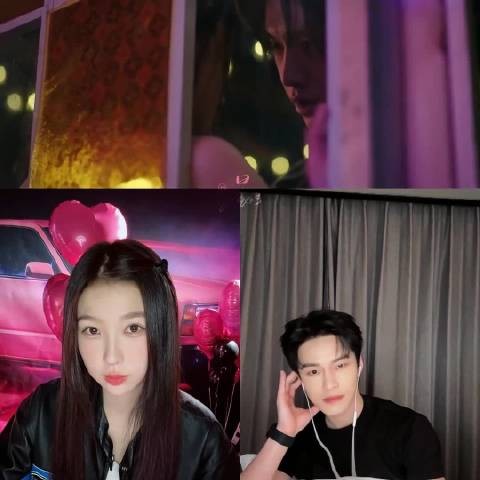 虞书欣何与吻戏前害羞互动,现场涂腮红引笑