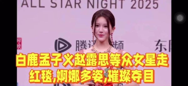 白鹿孟子义赵露思等众女星走红毯，婀娜多姿，璀璨夺目