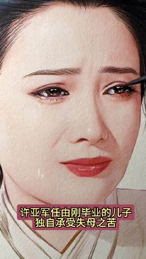 何晴追悼会孩子爸缺席沉默，后妈杀青庆祝引争议