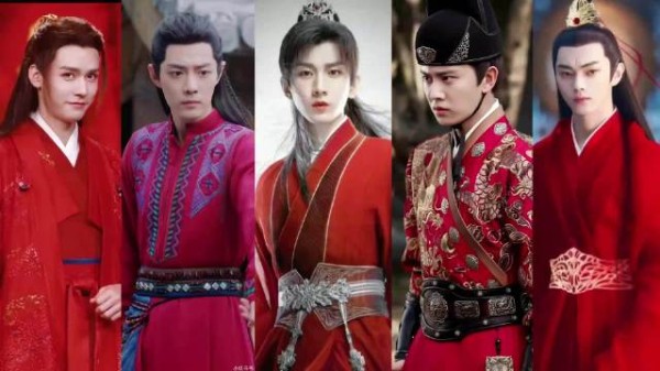 肖战成毅任嘉伦许凯龚俊红衣造型盘点