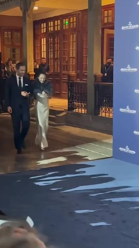 章子怡穿皮草出席积家活动,气质优雅高贵章子怡女神降临