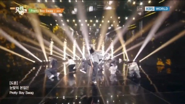 0116音乐银行 idntt《pretty boy swag》打歌现场