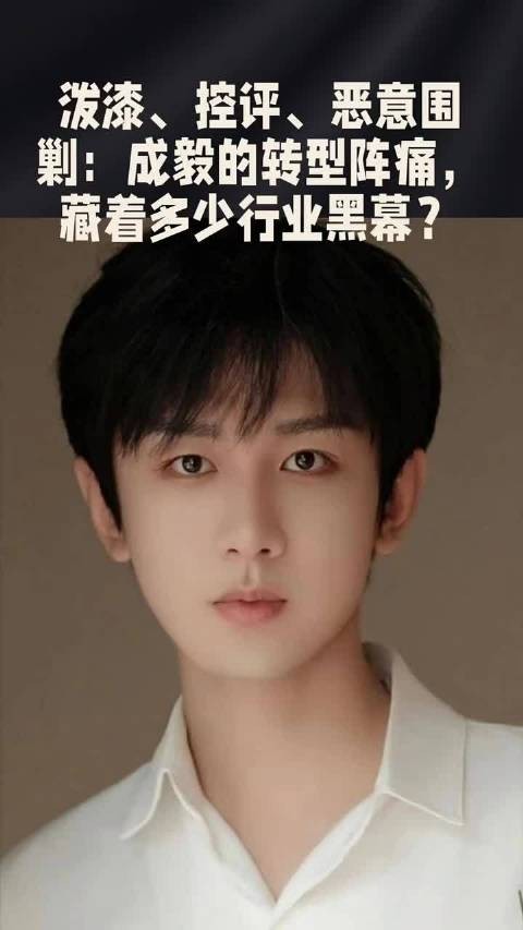 成毅遭泼漆控评，揭露行业转型阵痛