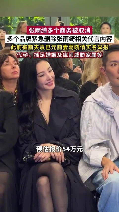 沉默式公关让张雨绮大女主人设崩塌