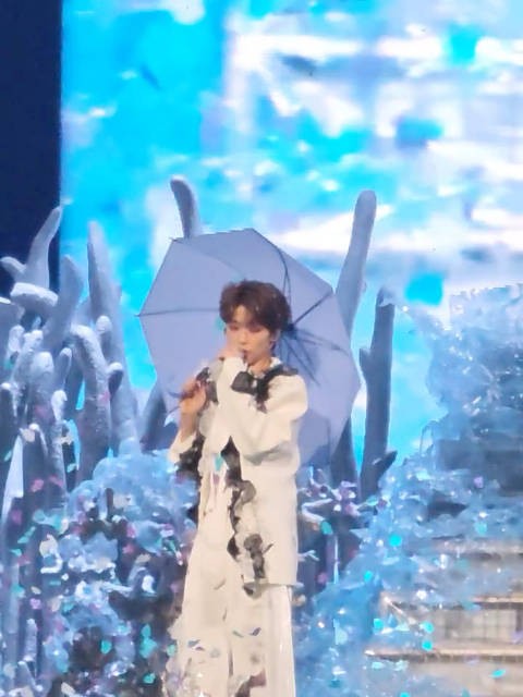 梓渝演唱会彩带沾头发引热议