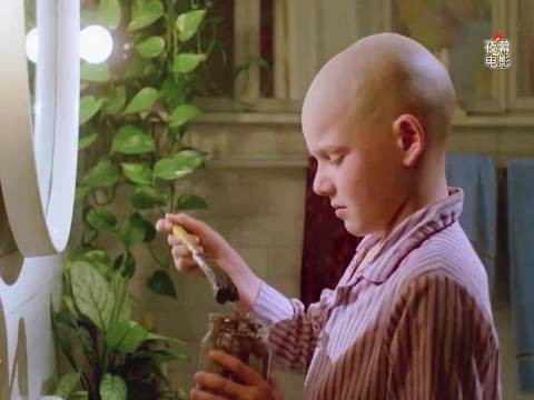 光头小男孩只是涂了自制生发剂,结果头发却不停的长!