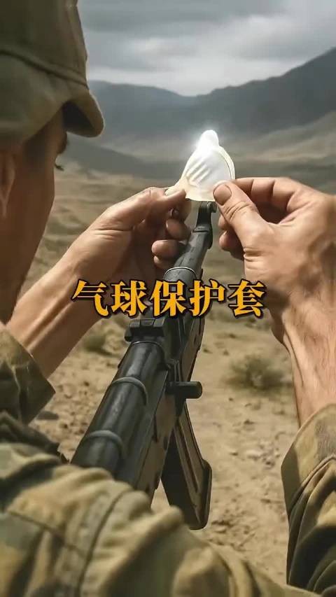 苏联士兵为什么会将一个气球套在枪管上