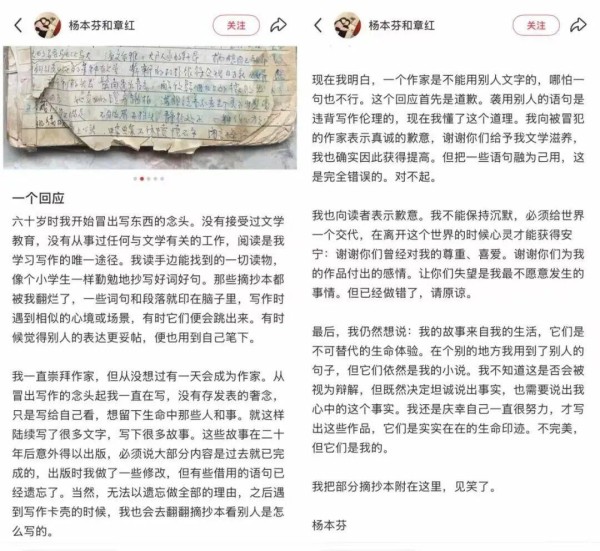 此风不可长：老年写作更当守底线——也谈杨本芬抄袭事件 | 胡一笔