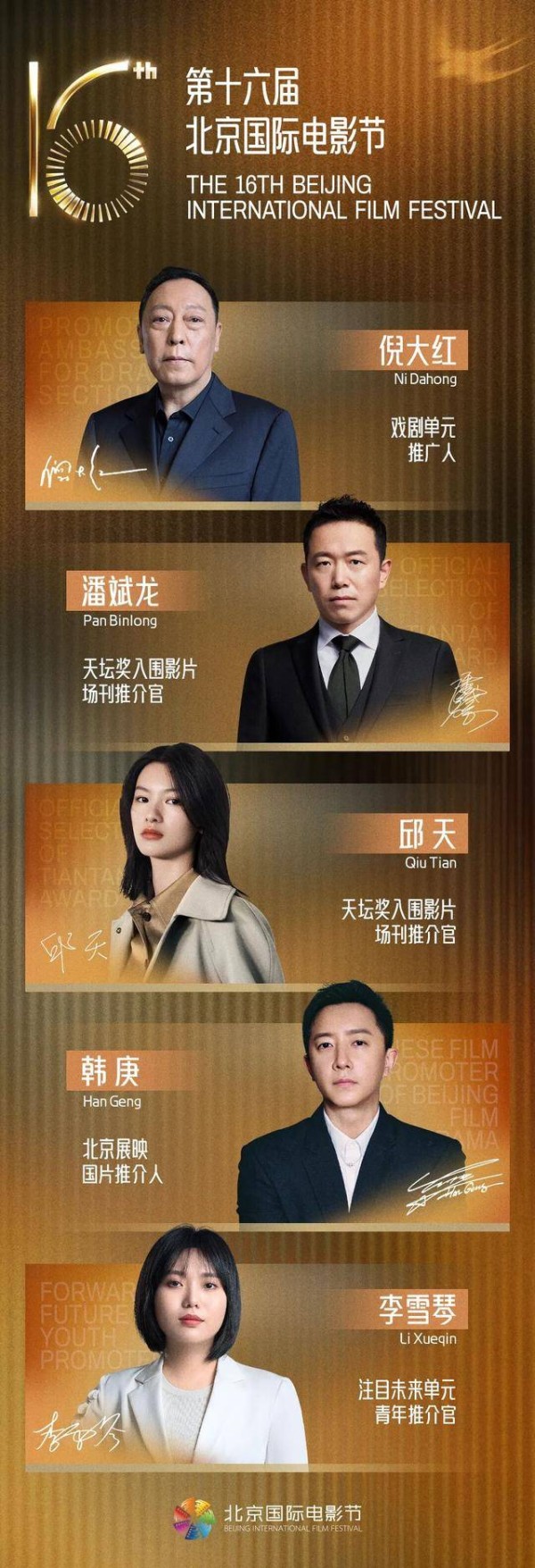 第十六届北影节多单元推介阵容官宣，倪大红、韩庚、李雪琴等在列
