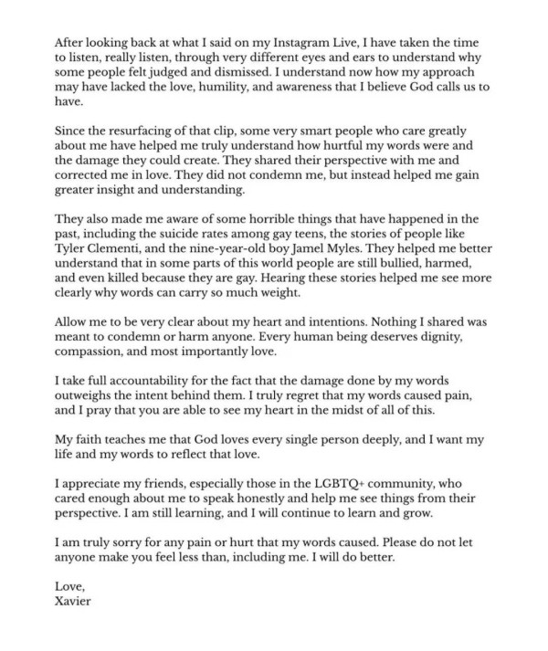 美国超生代男演员为反同言论道歉！