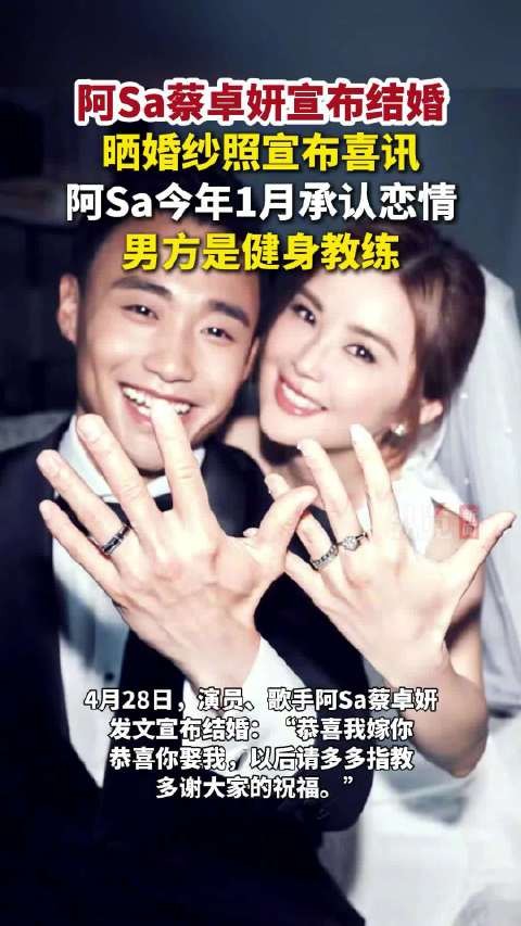 蔡卓妍结婚对象是健身教练