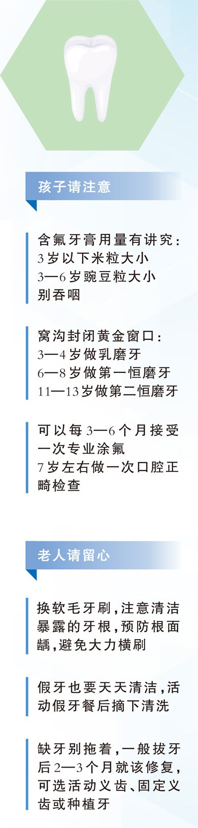 给老人孩子的爱牙指南（服务窗·“全国爱牙日”特别策划）