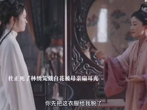 杜正死了林绣芄戴白花被母亲扇耳光,林锦歧看到兰香跟韩秀才在一起吃醋