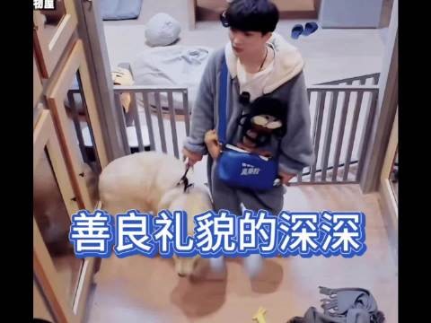 周深镶钻礼服贵气如小王子,礼貌温柔善待动物