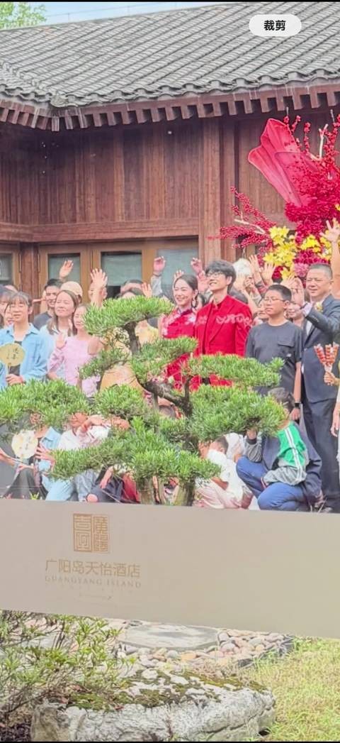 许嵩冯禧婚宴大合照露出,两人真的好般配