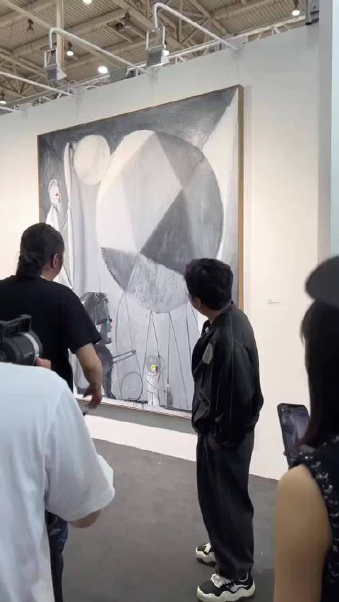 去看当代展,偶遇真黄渤老师