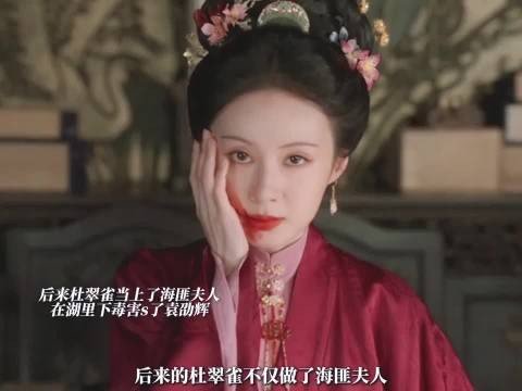 后来杜翠雀当上了海匪夫人在湖里下毒害s了袁劭辉，真的是太坏了！
